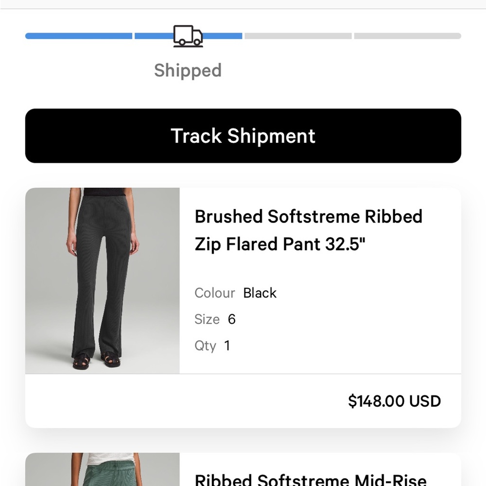 Brushed Softstream Ribbed Flare Pants Lululemon - image 3